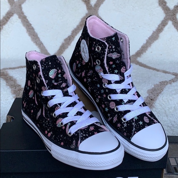 CONVERSE CTAS HI black/white/pure silver WMNS - Picture 15 of 16